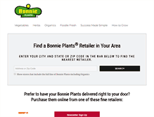 Tablet Screenshot of find.bonnieplants.com